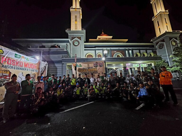 Pam Banser Posko Mudik GP Ansor Kab. Pati