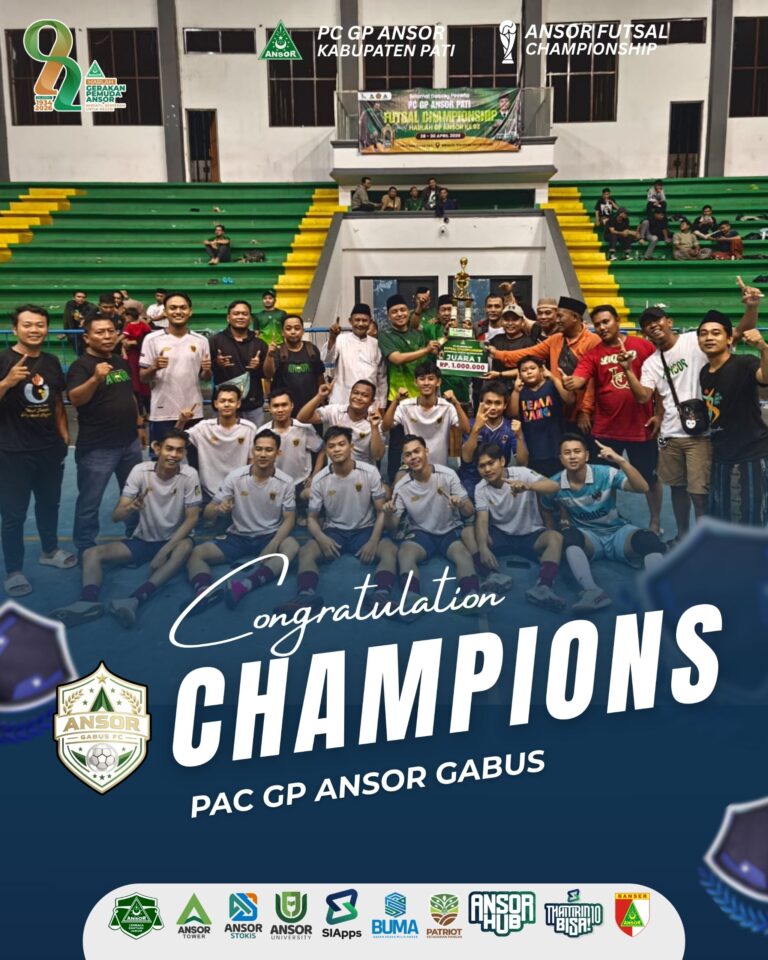 Turnamen futsal menyambut harlah GP Ansor ke 92