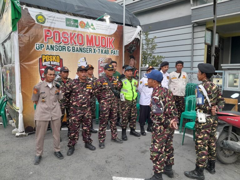 Pam Banser Posko Mudik GP Ansor Kab. Pati