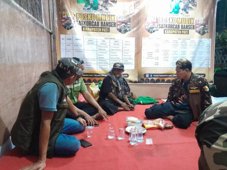 Pam Banser Posko Mudik GP Ansor Kab. Pati