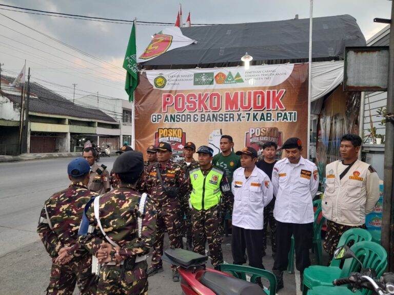 Pam Banser Posko Mudik GP Ansor Kab. Pati