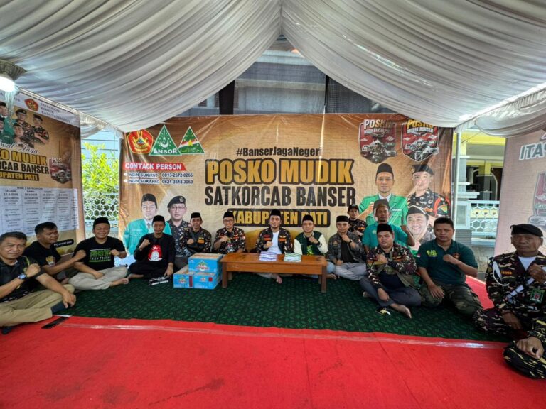 Pam Banser Posko Mudik GP Ansor Kab. Pati